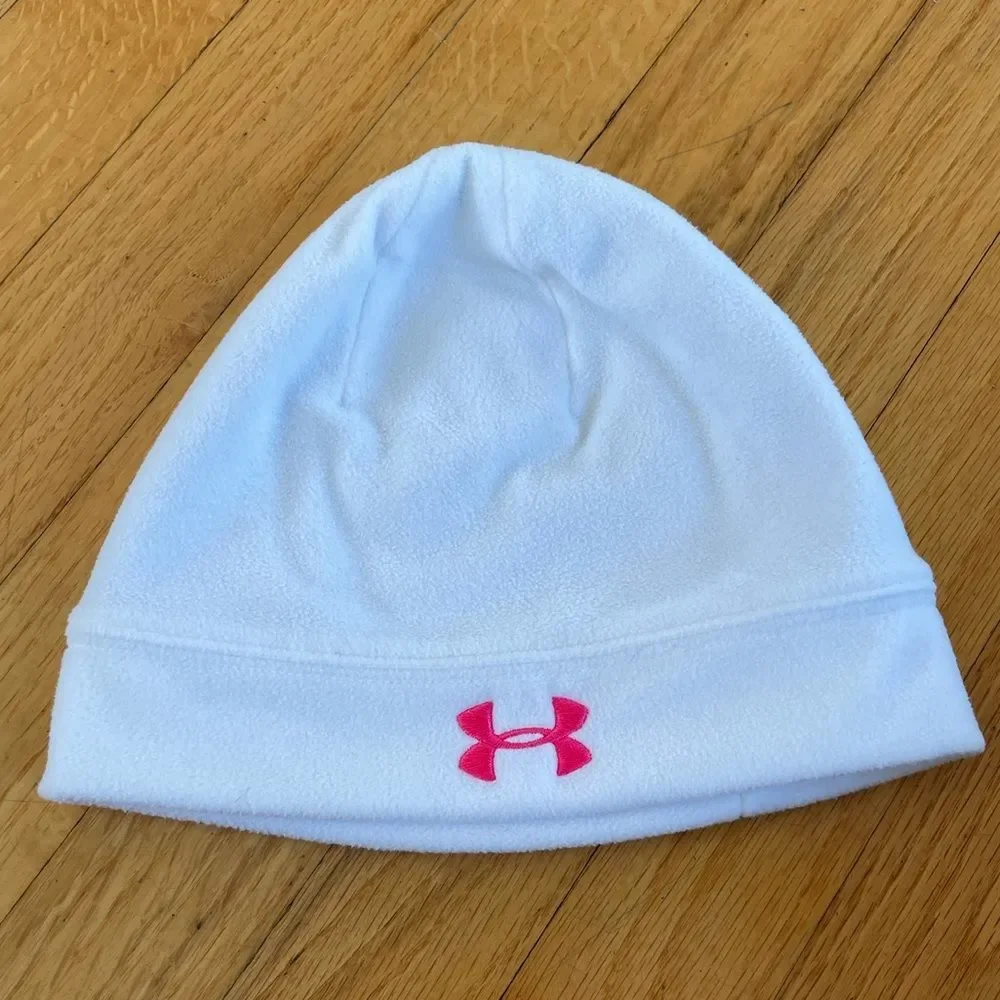Under Armour Storm White Pink Infrared Hat youth